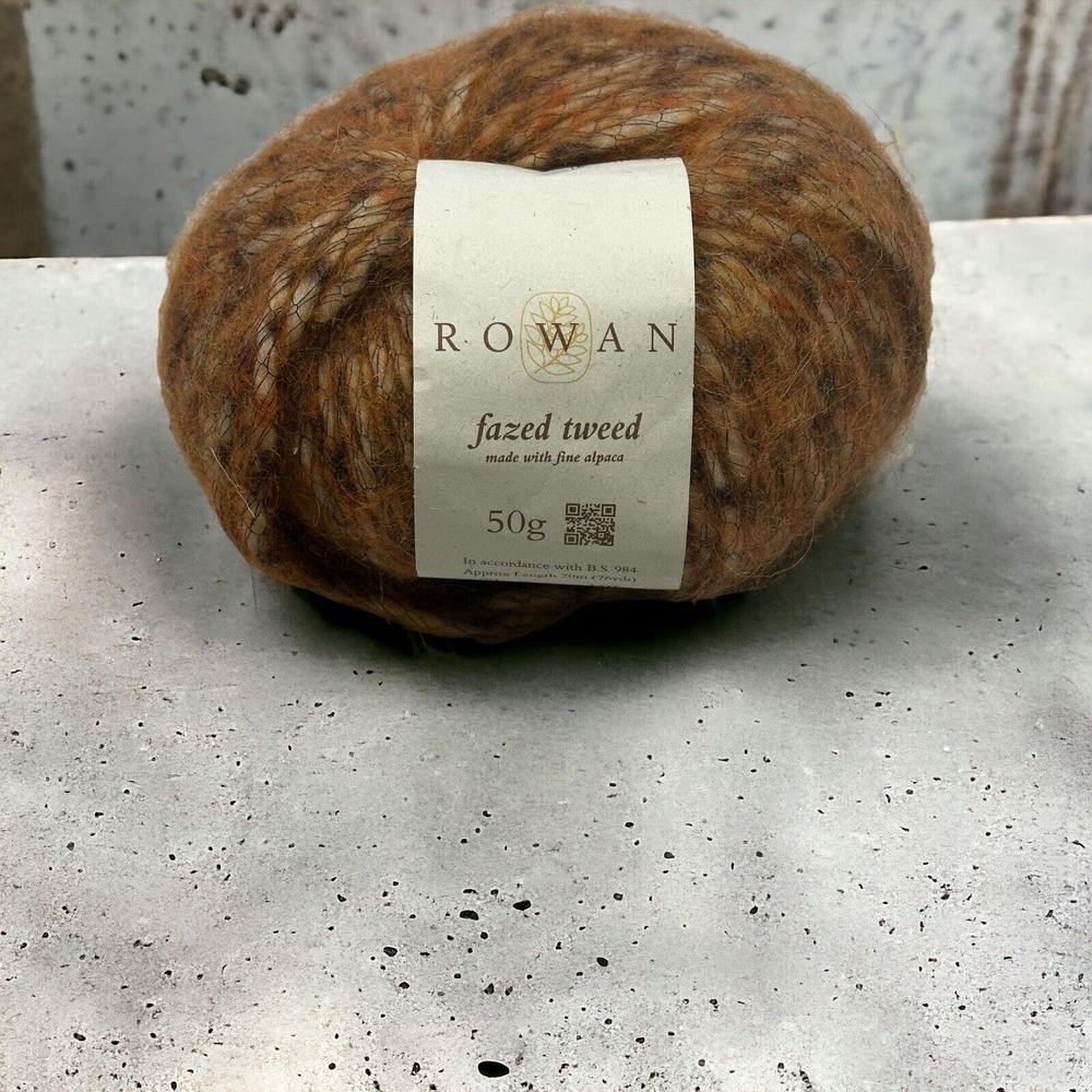 Rowan Fazed Tweed‎ Yarn Made with Fine Alpaca 50g Made in Italy Color Holly